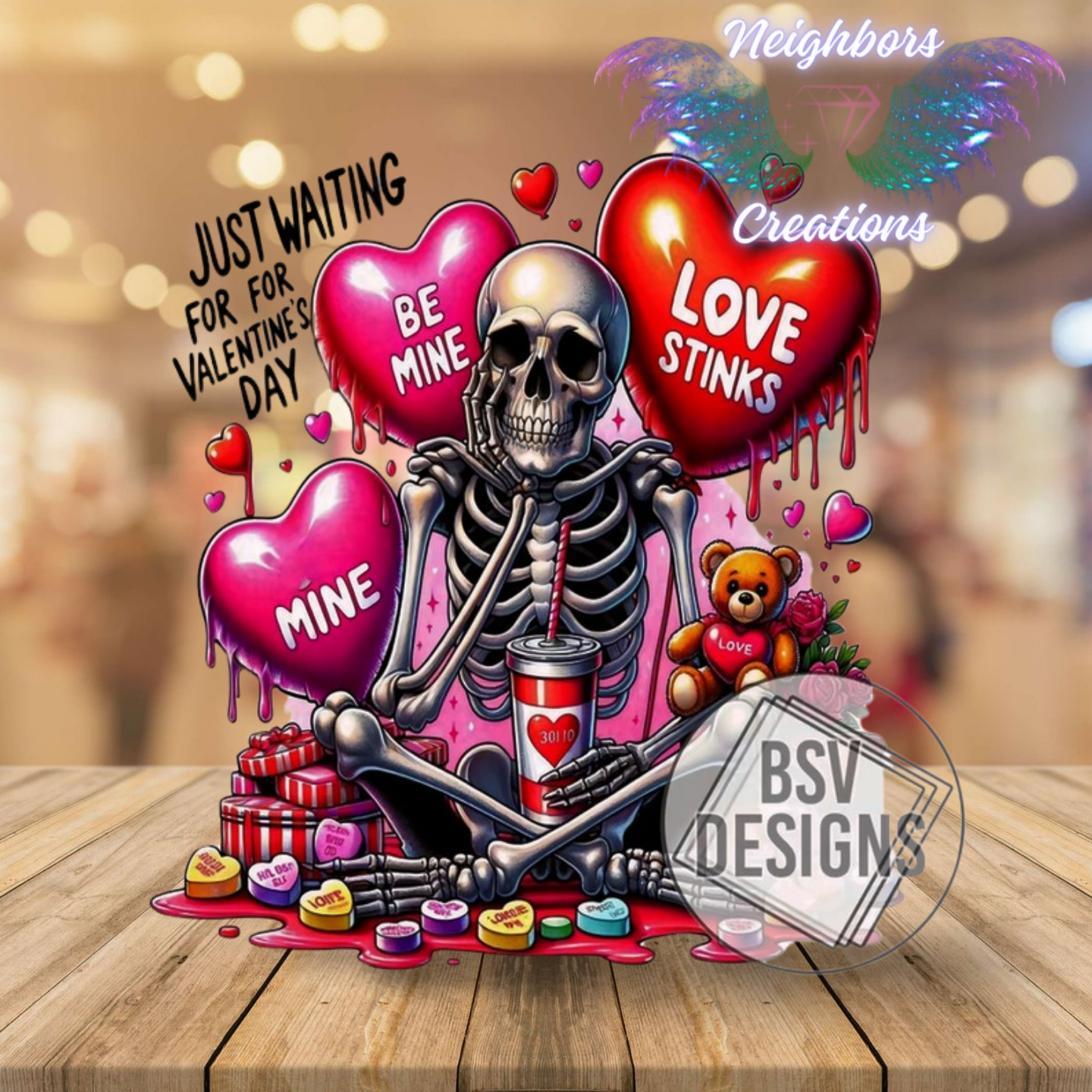 Just Waiting For Valentine’s Day Custom Shirt