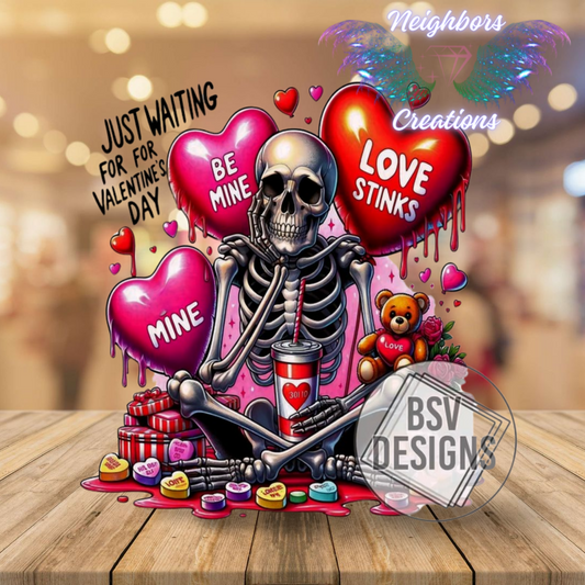 Just Waiting For Valentine’s Day Custom Shirt